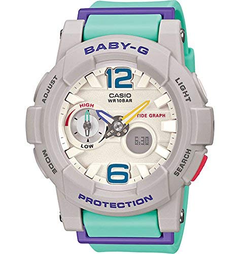 G-Shock Women's BGA-180-3BCR Green/Purple Watch