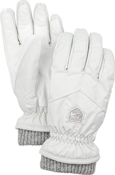 Hestra Womens Warm Gloves: Primaloft Rib Knit Ski and Winter Gloves