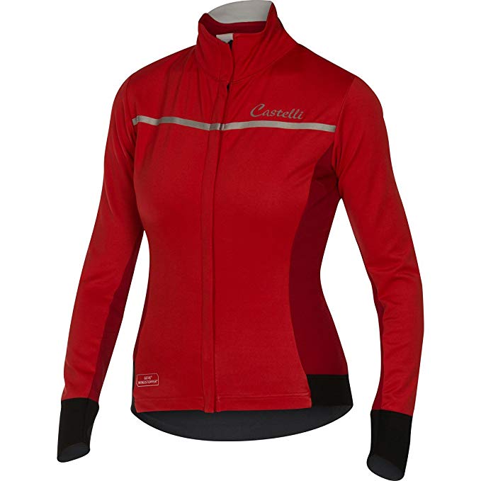 Castelli 2016/17 Women's Trasparente 3 Wind Full Zip Long Sleeve Cycling Jersey - A16544