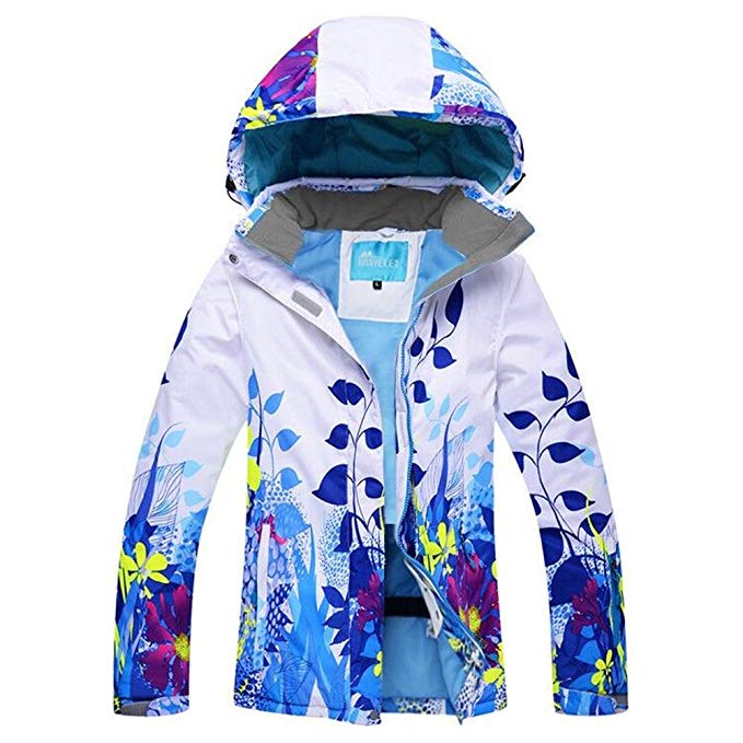 RIVIYELE Women's Waterproof Snowboard Colorful Ski Jacket and Pants Set