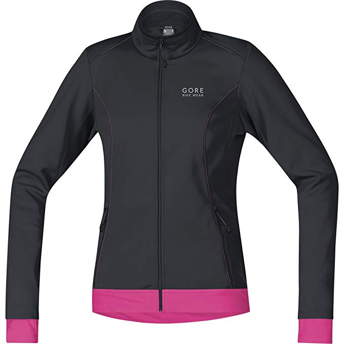 Gore Bike Wear Women's Windstopper Active Shell Zip-Off Lady Jacket, Neon Yellow/Black, X-Small