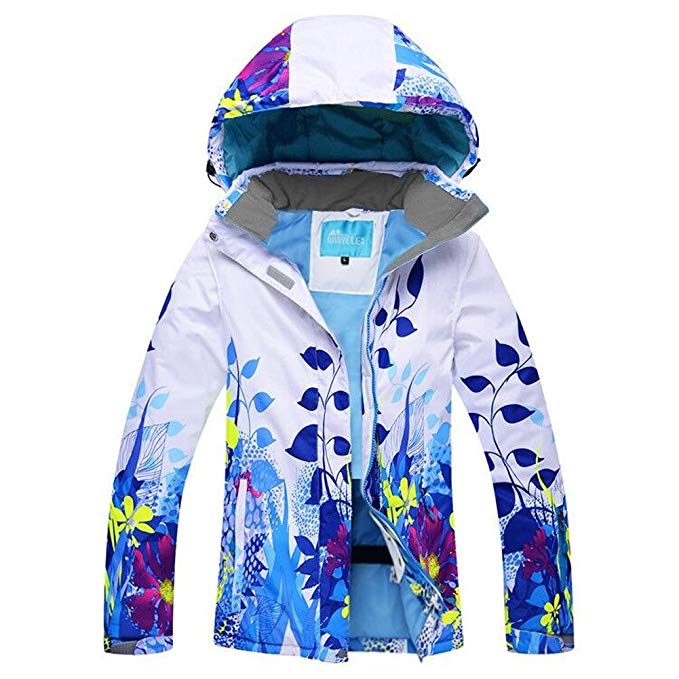 HOTIAN Women Colorful Ski Jacket Wear Waterproof Warm Snow Jacket Outdoor Mountain Winter Coat