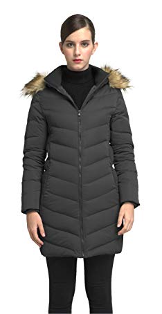 Orolay Women's Thickened Mid-Long Down Jacket