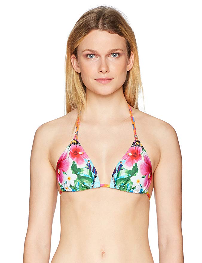 Nanette Lepore Women's Triangle Halter Bikini Swimsuit Top