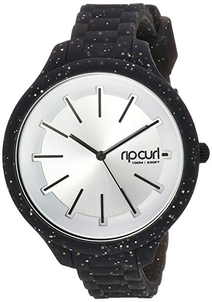 Rip Curl ' Horizon' Quartz Plastic and Silicone Sport Watch, Color:Black (Model: A2974G-NVA)