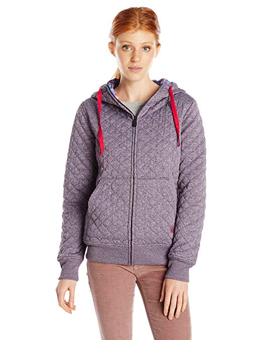 Volcom Junior's Tansy Quilted Fleece Hoodie
