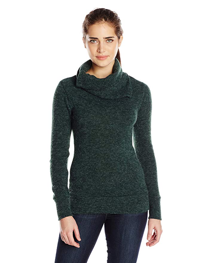 KAVU Women's Sweetie Sweater, Hunter Green, Medium