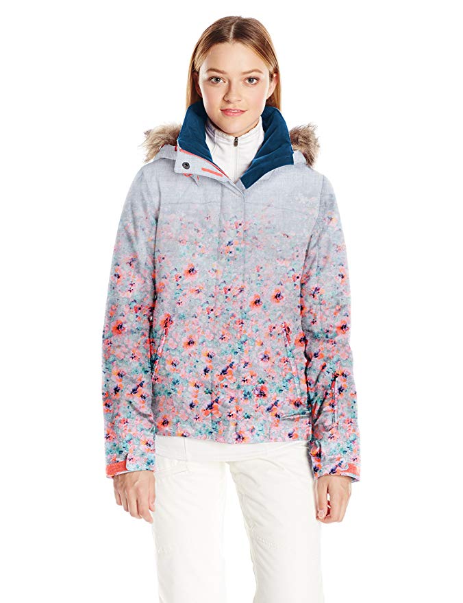 Roxy Snow Junior's Jet Ski Printed Gradient Slim Fit Jacket