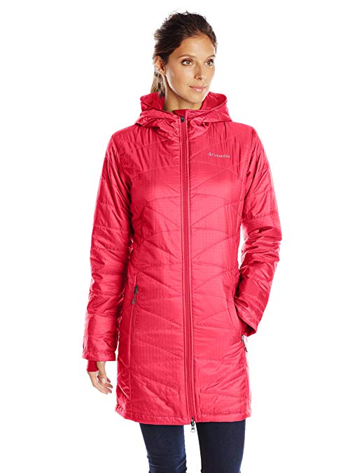 Columbia Women's Mighty Lite Hooded Jacket, Red Camellia, Medium Review